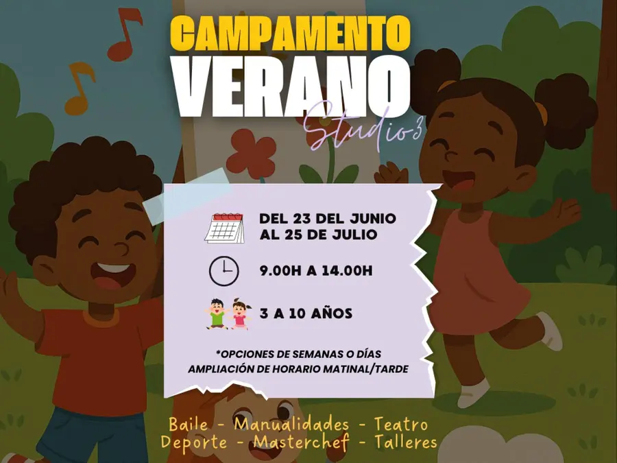 CAMPAMENTO ARTÍSTICO DE VERANO DE STUDIO3