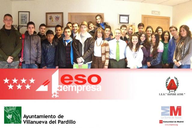 En Villanueva del Pardillo, del 9 al 12 de abril alumnos del Instituto participan en el proyecto "4º+Empresa"