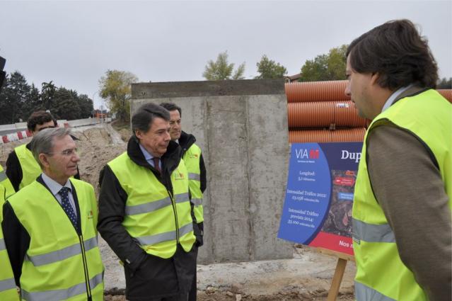 Más del 65% ejecutado en las obras de duplicación de la carretera M-509