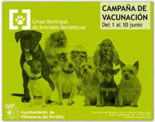 Campaña de Vacunación Antirrábica e Identificación Animal 2015 en Villanueva del Pardillo del 1 al 10 de junio