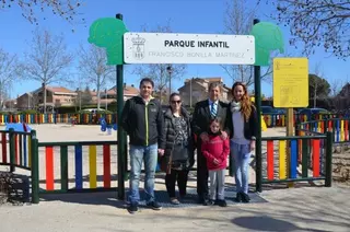 Inagurado en Villanueva de la Cañada el parque infantil dedicado a Francisco Bonilla Martínez