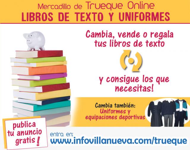 
                                                    Vuelve el Mercadillo de Trueque Online de Libros de Texto y Uniformes de InfoVillanueva.com