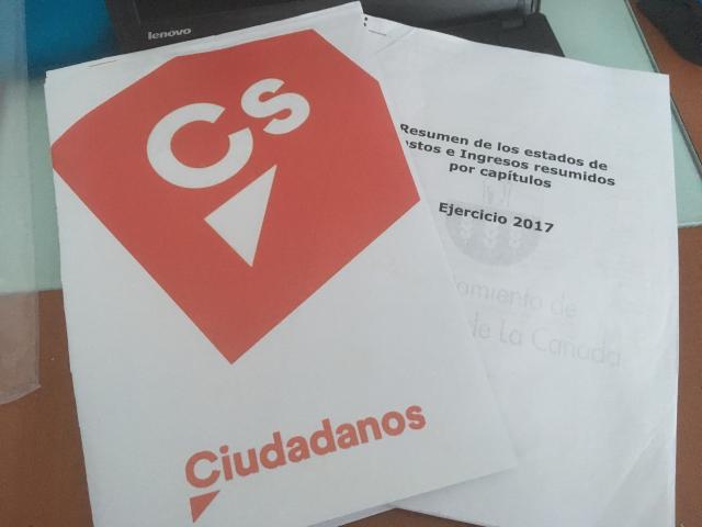 Ciudadanos Villanueva de la Cañada critica la falta de transparencia del presupuesto municipal