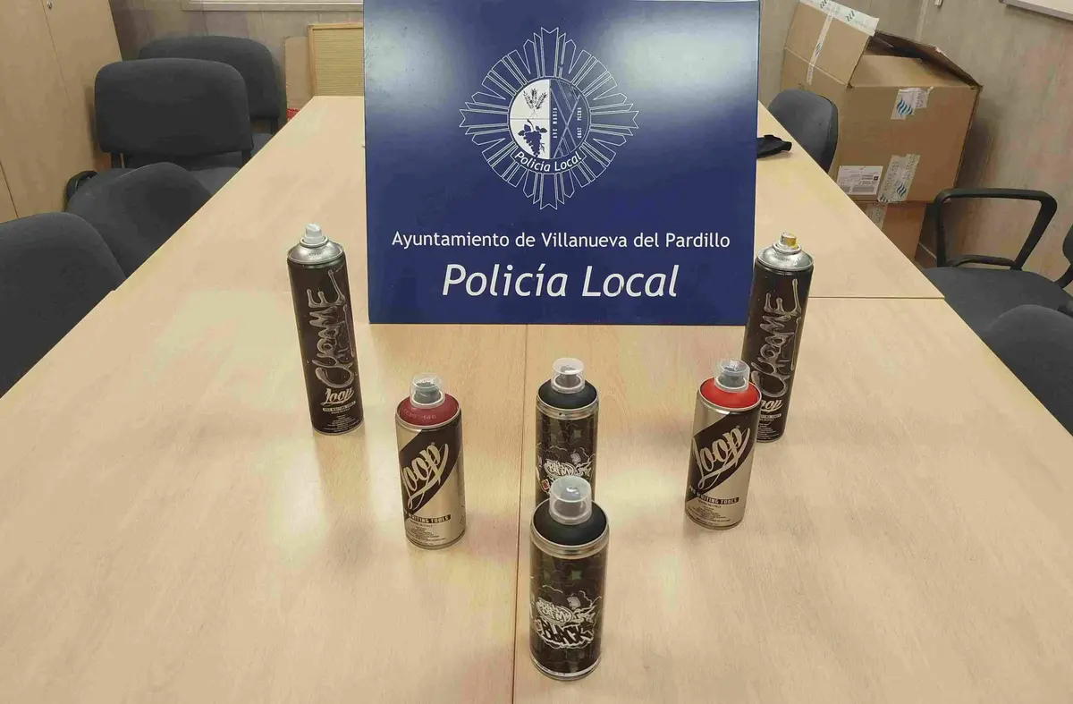 Un menor, identificado por realizar pintadas en Villanueva del Pardillo: se enfrenta a una multa de hasta 3.000 euros