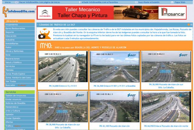 Nuevo servicio en InfoVillanueva: consulta el estado del tráfico en tiempo real