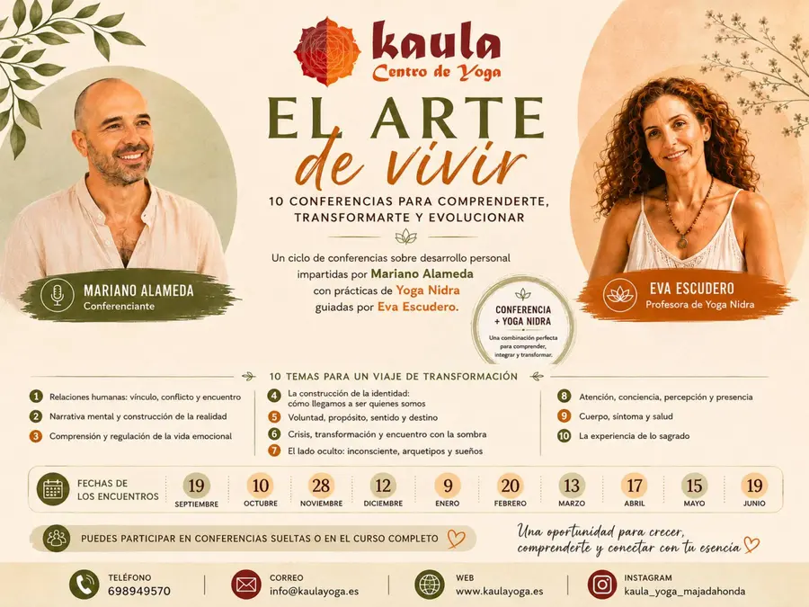 Curso Anual de Autoconocimiento: El Arte de Vivir ¡Plazas disponibles!