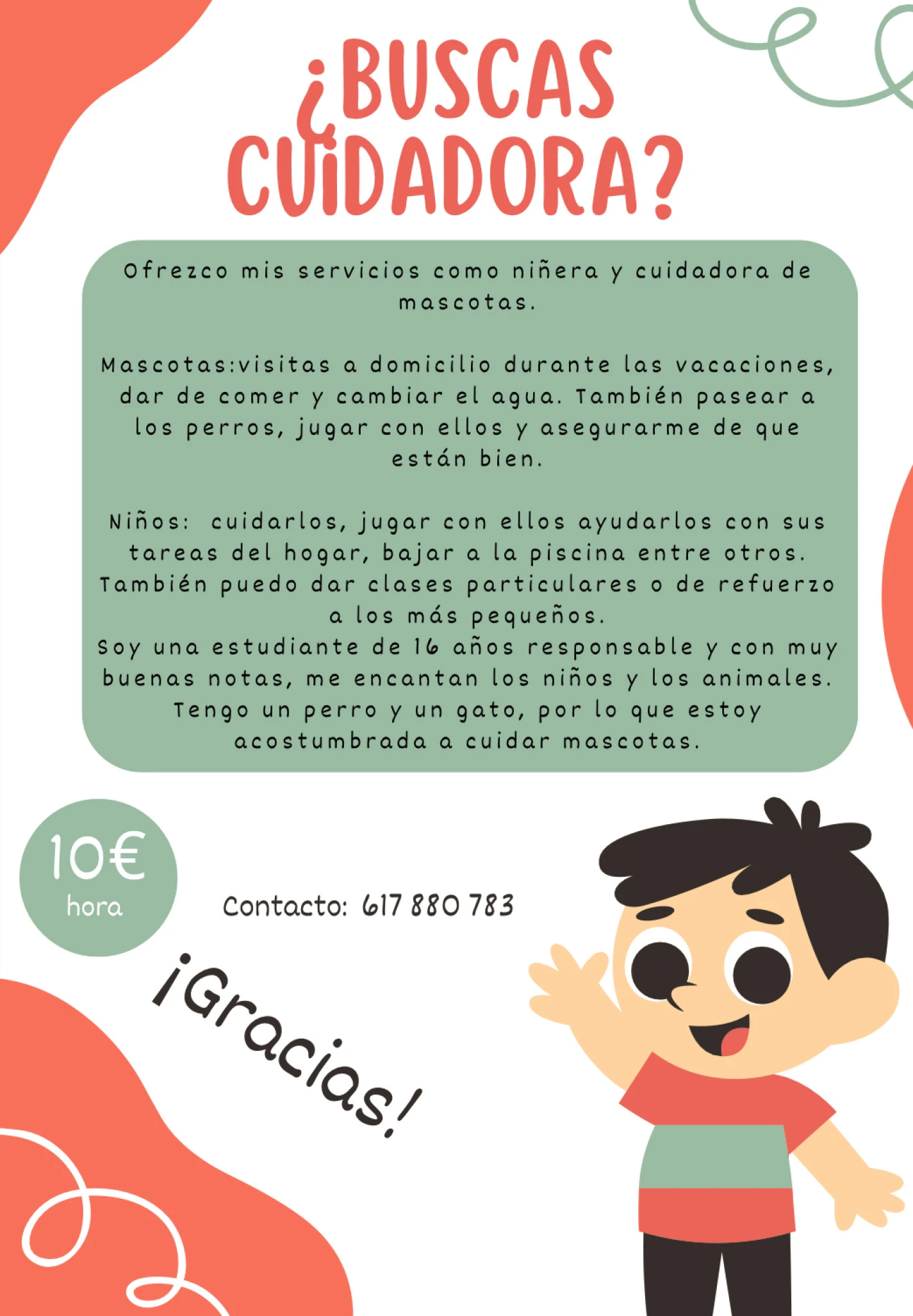 Busco trabajo por horas 